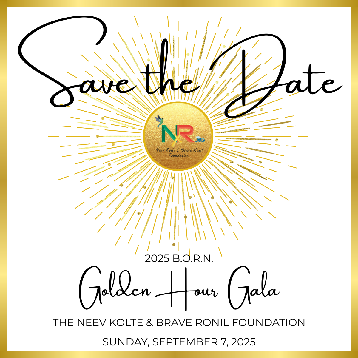 Golden Hour Save the Date